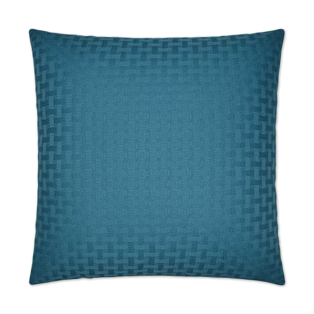 D.V. Kap Home Carmel Weave Turquoise 22" x 22" Pillow Cover