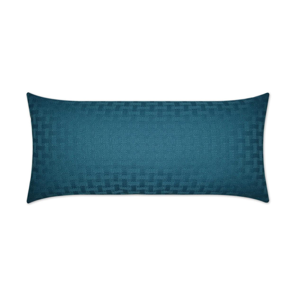 D.V. Kap Home Carmel Weave Lumbar Turquoise 12" x 24" Pillow Cover