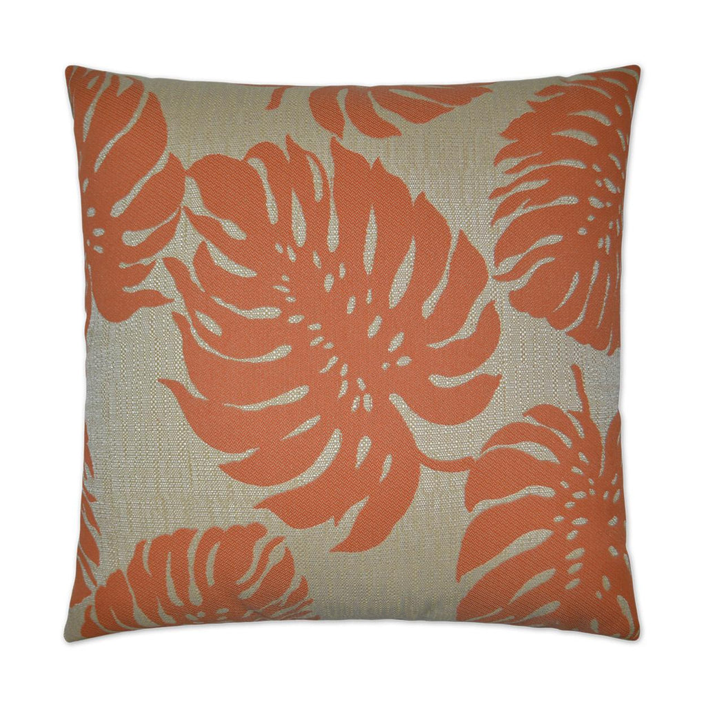 D.V. Kap Home Bay Palm Orange 22" x 22" Pillow Cover