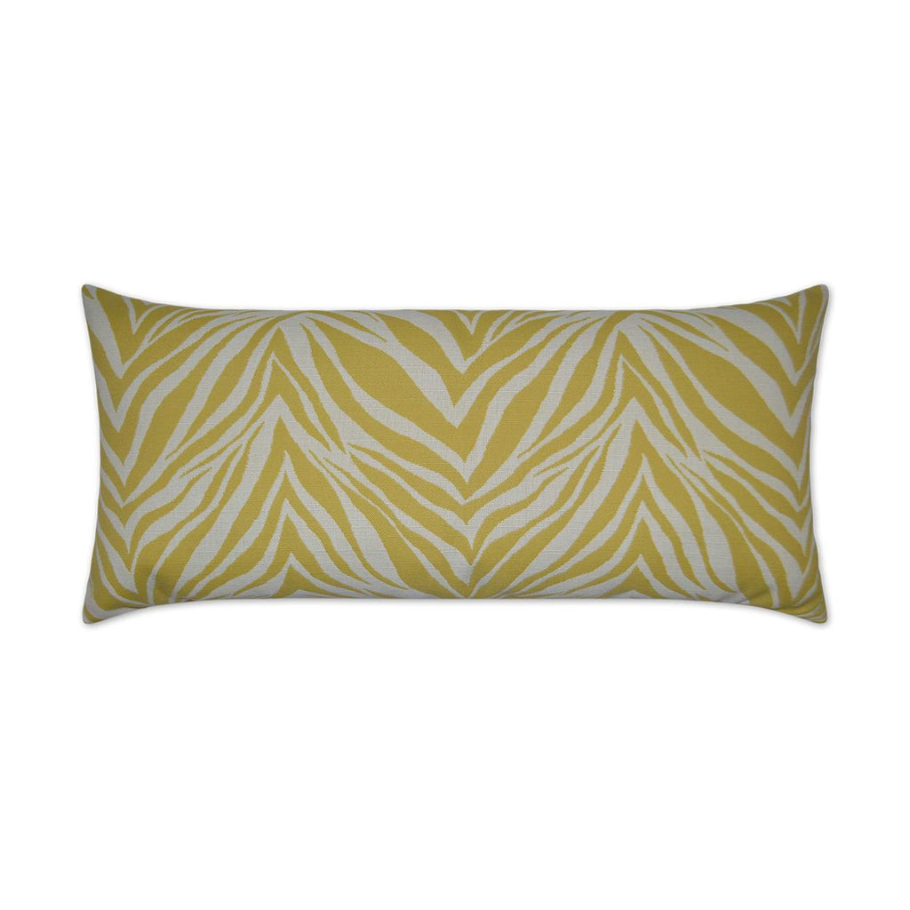 D.V. Kap Home Crazy Horse Lumbar Yellow Zebra 12" x 24" Pillow Cover