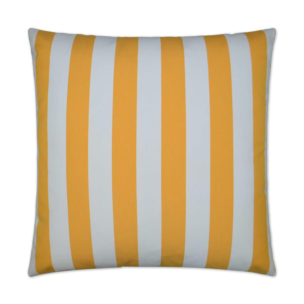 D.V. Kap Home Caf Stripe Yellow 22" x 22" Pillow Cover