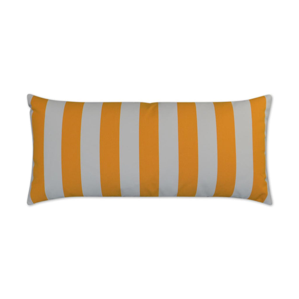 D.V. Kap Home Caf Stripe Lumbar Yellow 12" x 24" Pillow Cover