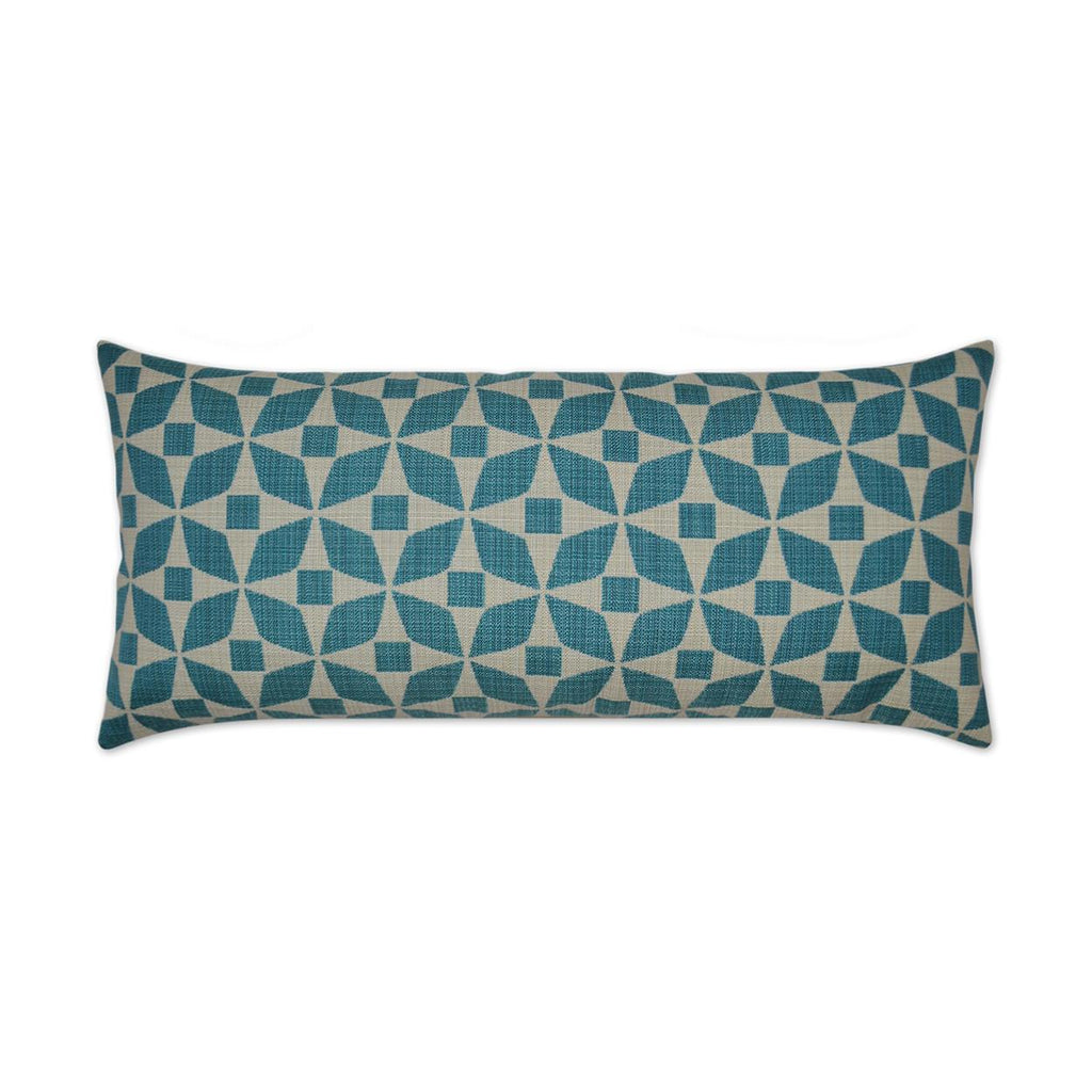 D.V. Kap Home Marquee Lumbar Turquoise 12" x 24" Pillow Cover