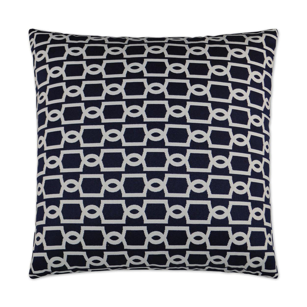 D.V. Kap Home Ocean Gate Navy 22" x 22" Pillow Cover