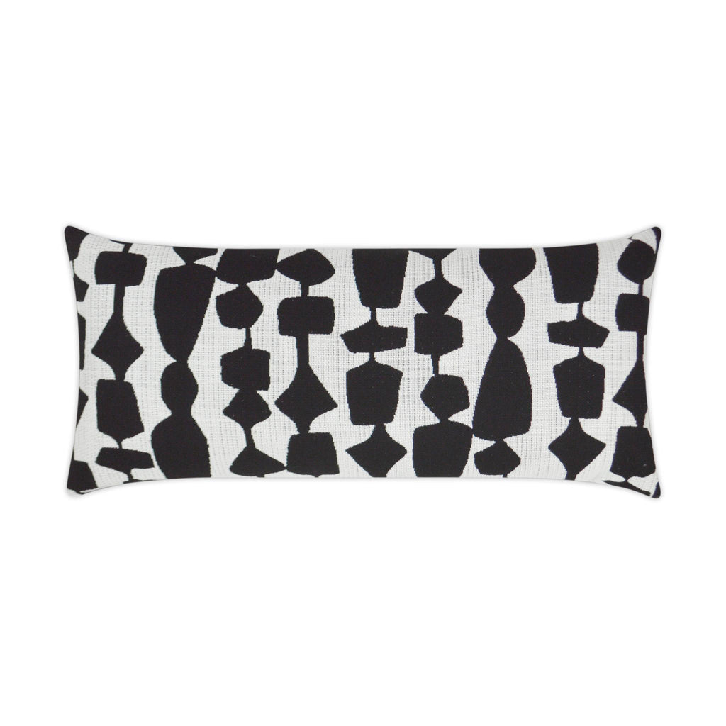 D.V. Kap Home Freya Lumbar Black 12" x 24" Pillow Cover