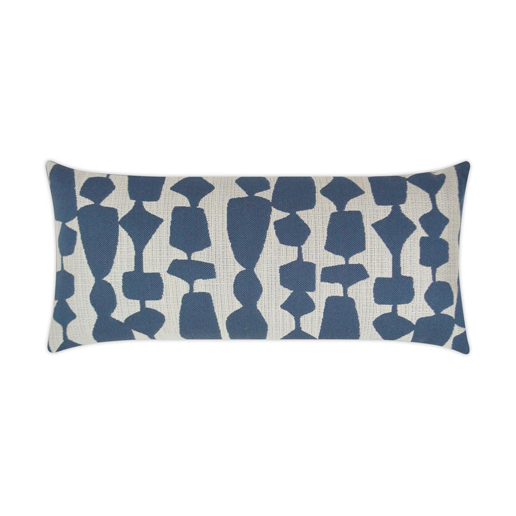 D.V. Kap Home Freya Lumbar Denim 12" x 24" Pillow Cover