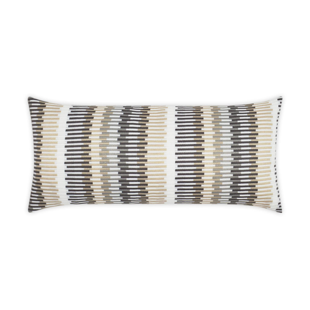 D.V. Kap Home Sunfun Stripe Lumbar Linen 12" x 24" Pillow Cover