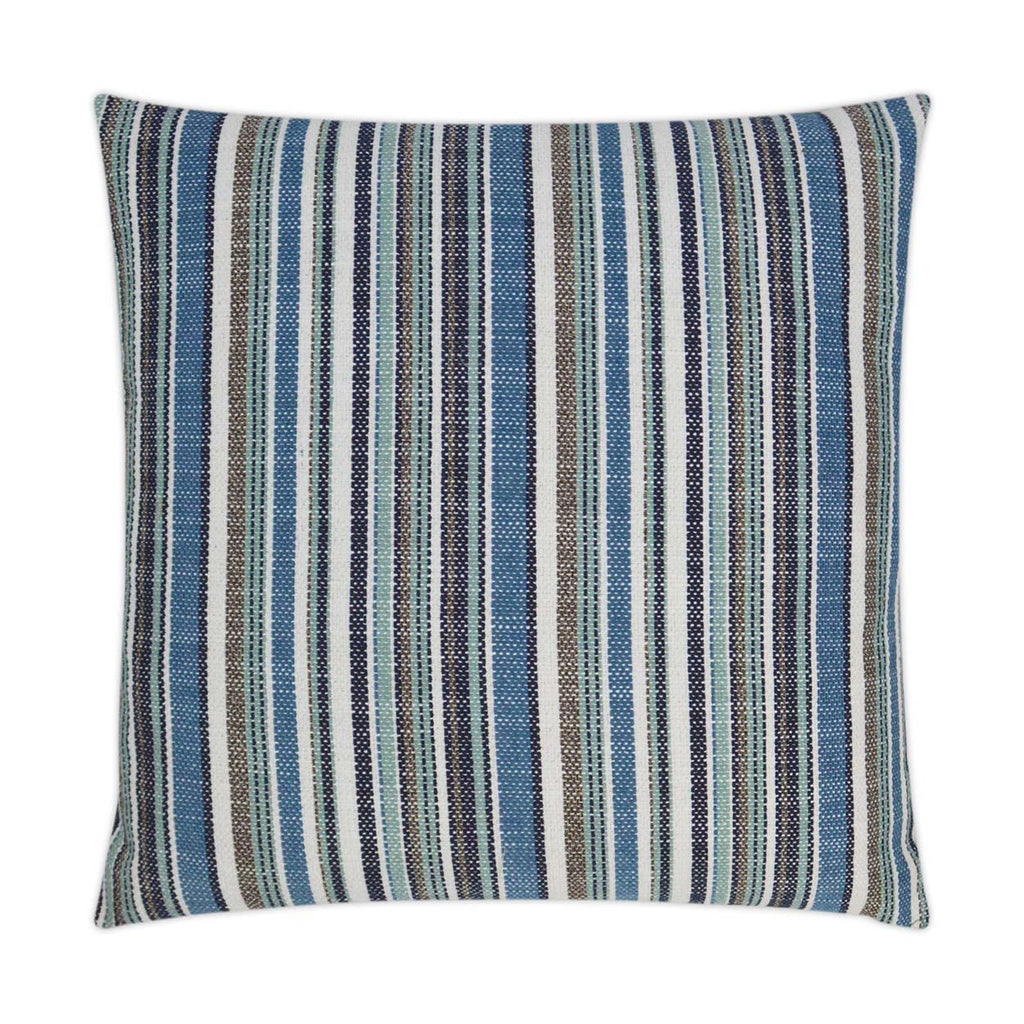 D.V. Kap Home Fancy Stripe Navy 22" x 22" Pillow Cover