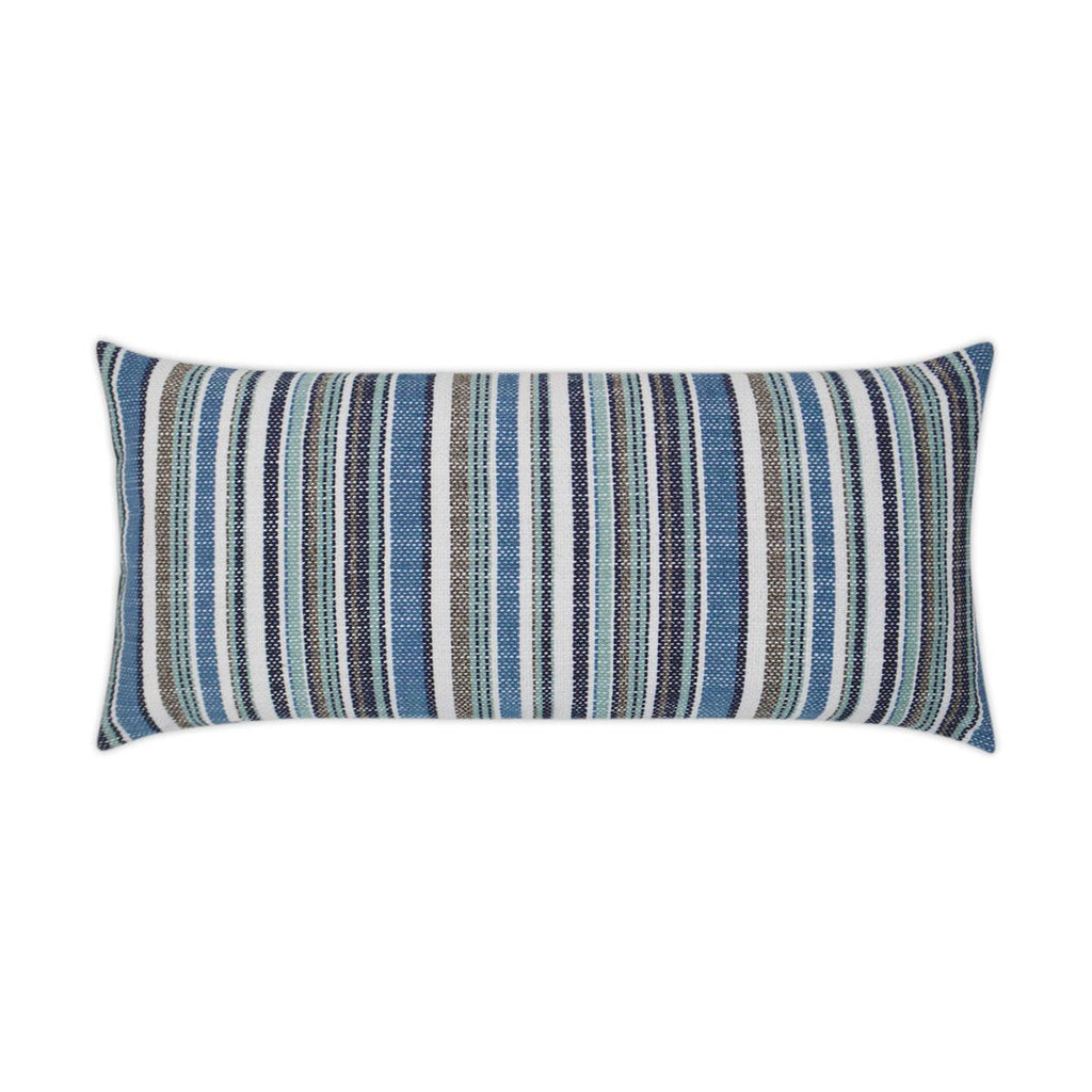 D.V. Kap Home Fancy Stripe Lumbar Navy 12" x 24" Pillow Cover