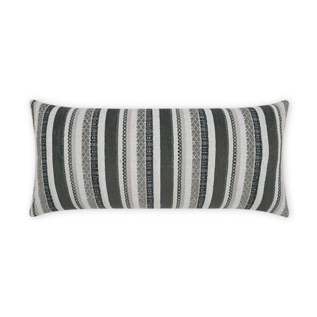 D.V. Kap Home Oriana Lumbar Grey 12" x 24" Pillow Cover