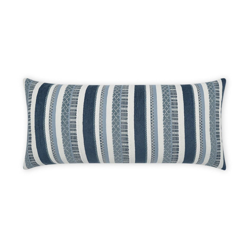 D.V. Kap Home Oriana Lumbar Indigo 12" x 24" Pillow Cover