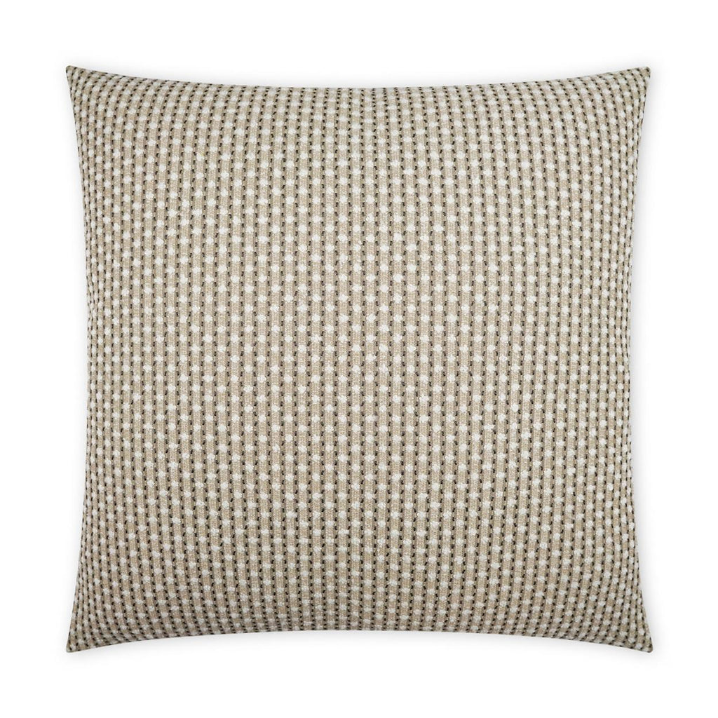 D.V. Kap Home Dot Dash Taupe 22" x 22" Pillow Cover