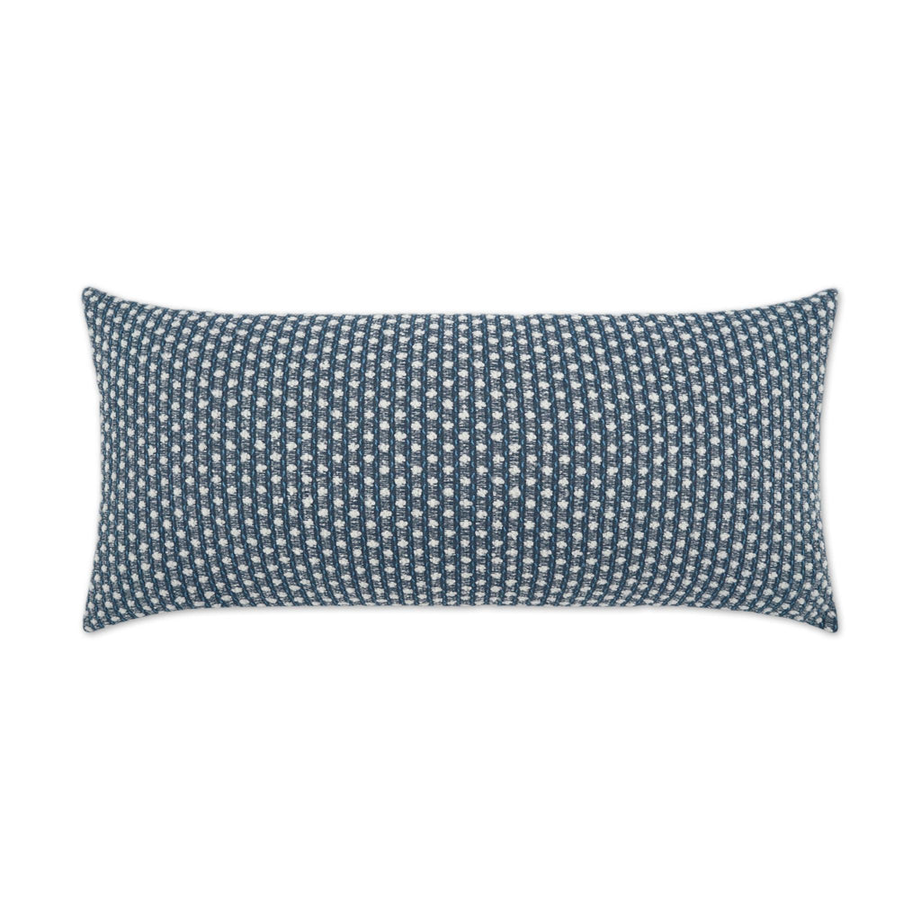 D.V. Kap Home Dot Dash Lumbar Blue 12" x 24" Pillow Cover