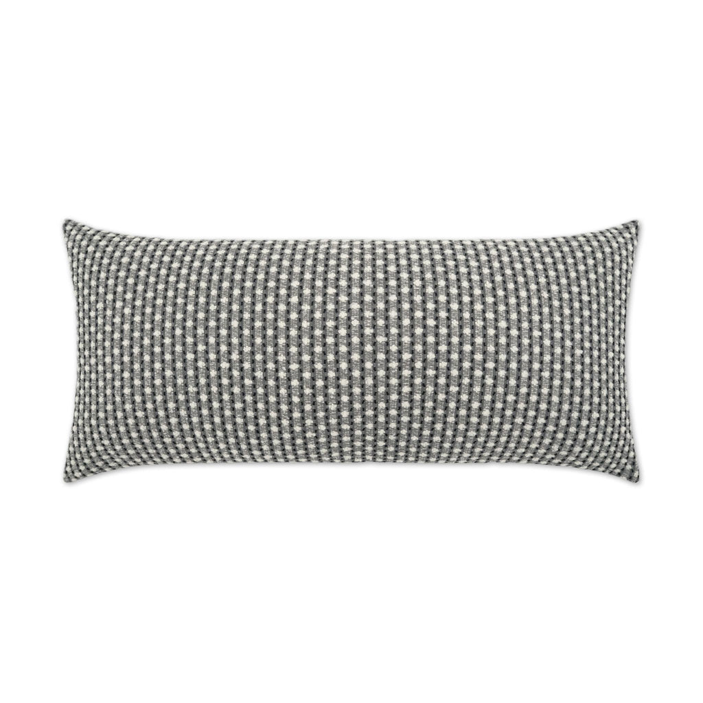 D.V. Kap Home Dot Dash Lumbar Grey 12" x 24" Pillow Cover