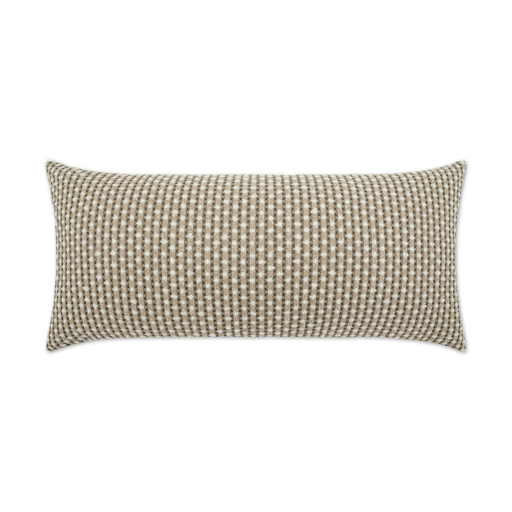 D.V. Kap Home Dot Dash Lumbar Taupe 12" x 24" Pillow Cover