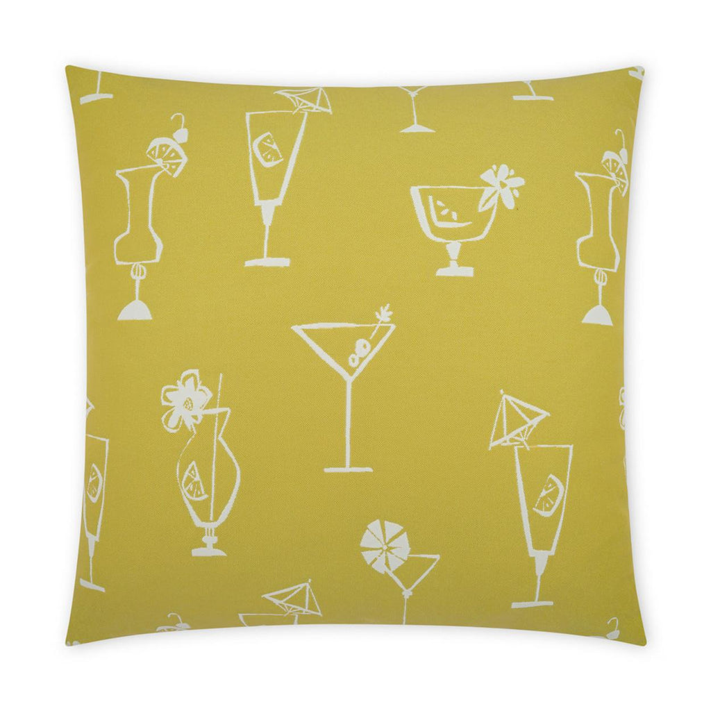 D.V. Kap Home Happy Hour Citron 22" x 22" Pillow Cover