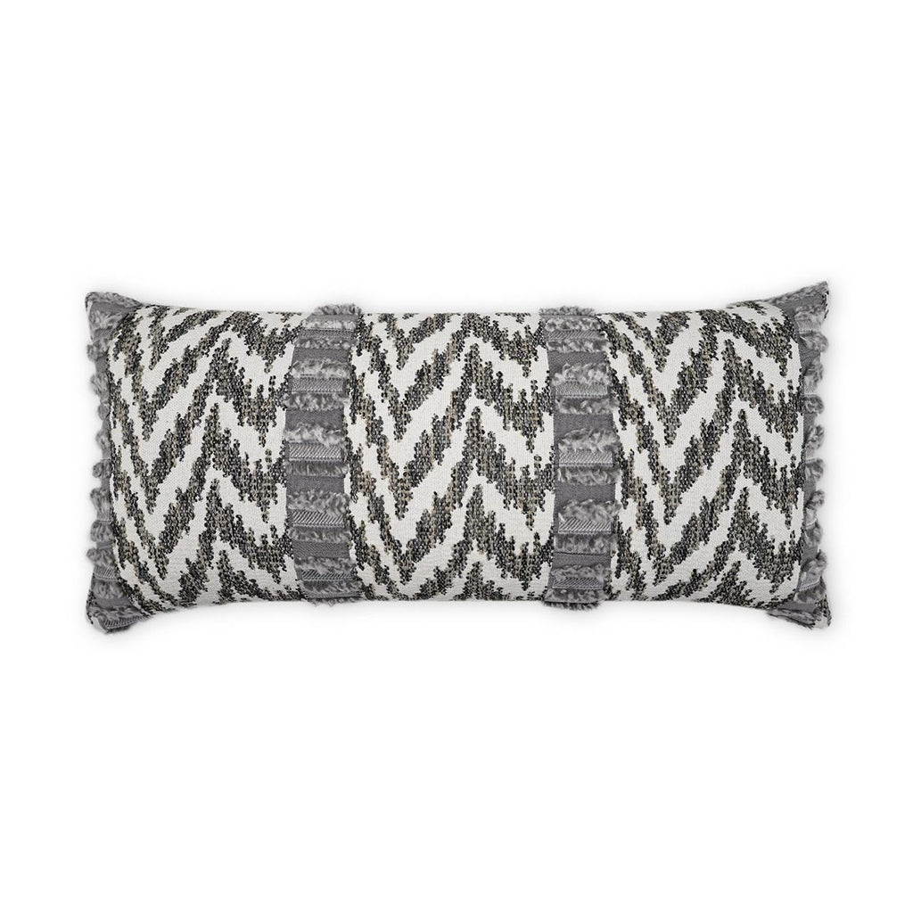 D.V. Kap Home Indiana Lumbar Grey 12" x 24" Pillow Cover