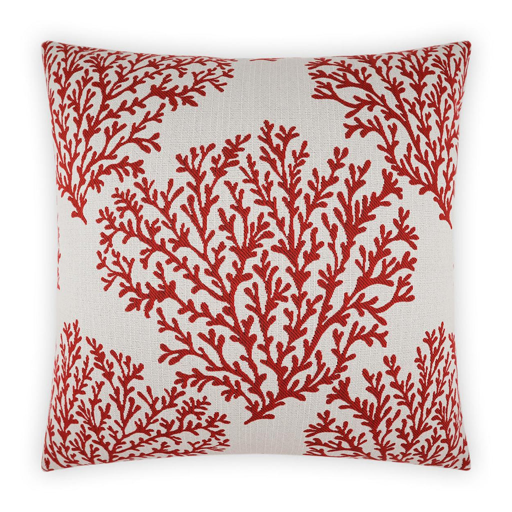 D.V. Kap Home Peggy Red 22" x 22" Pillow Cover