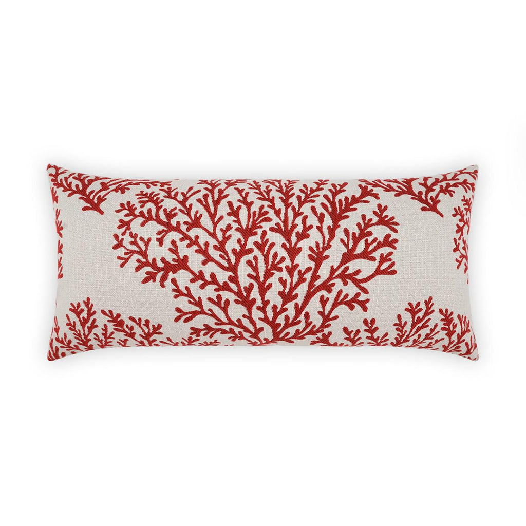 D.V. Kap Home Peggy Lumbar Red 12" x 24" Pillow Cover