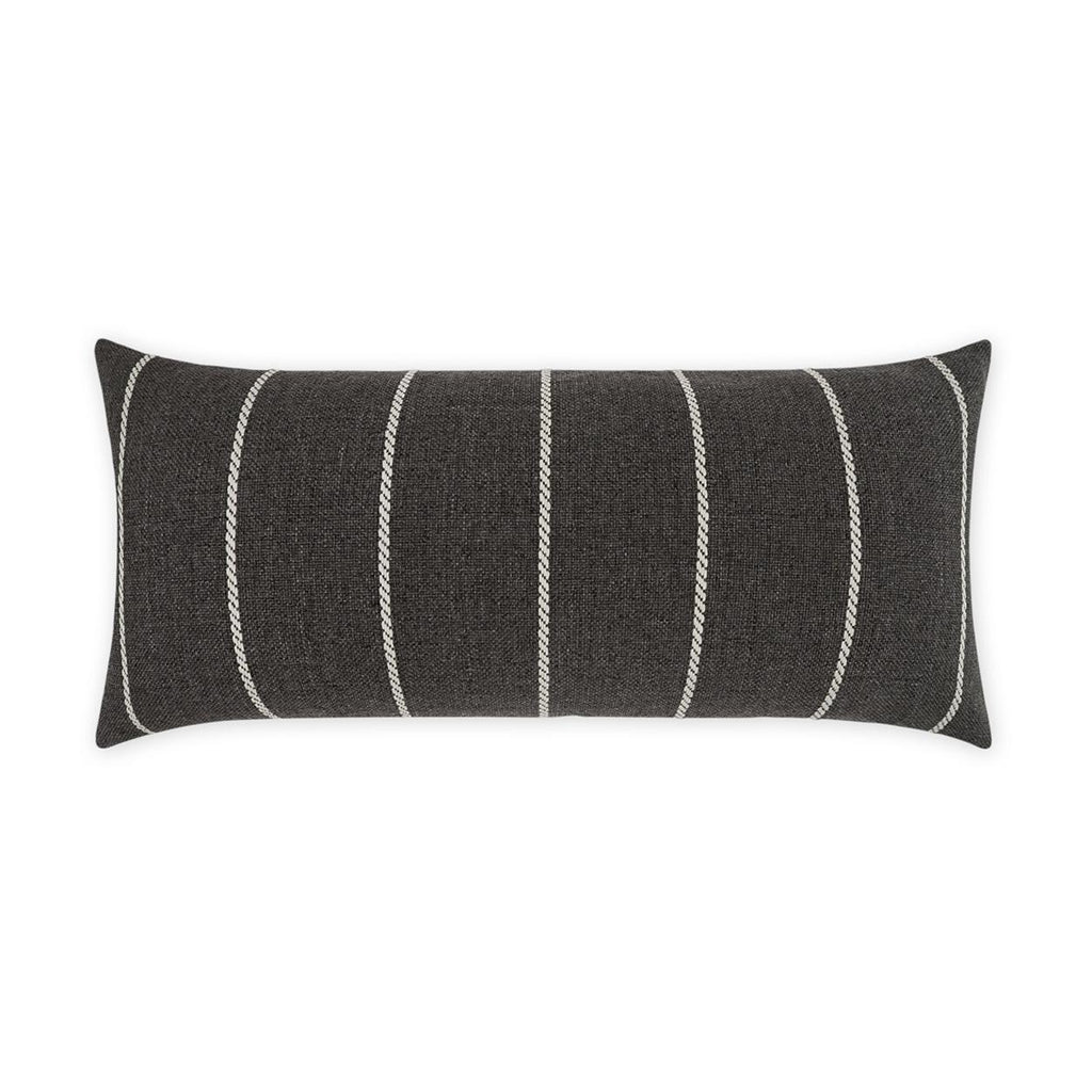 D.V. Kap Home Pencil Lumbar Carbon 12" x 24" Pillow Cover