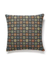 Scalamandre Kirov 22 X 22 - Multi / Black Pillow