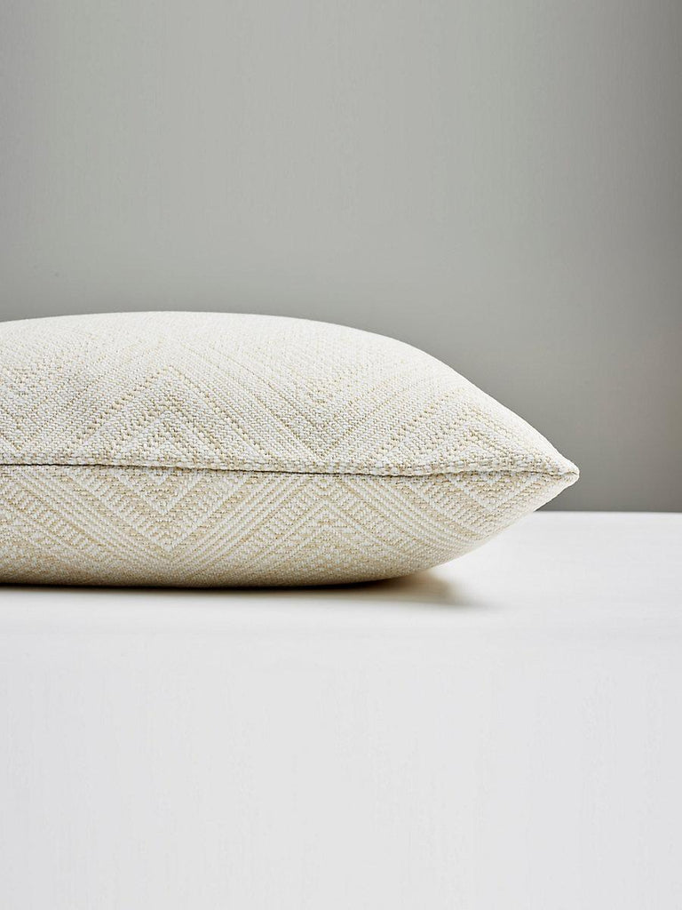 Scalamandre Antigua Weave Outdoor Alabaster Pillow