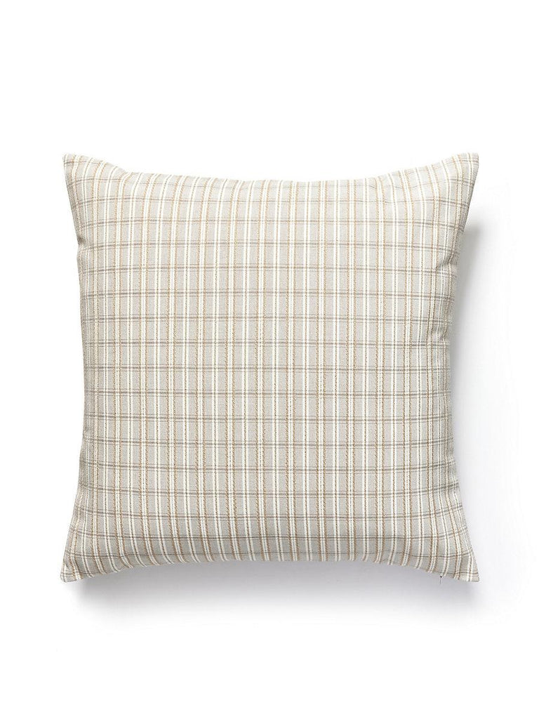 Scalamandre Check Please Outdoor Birch Pillow