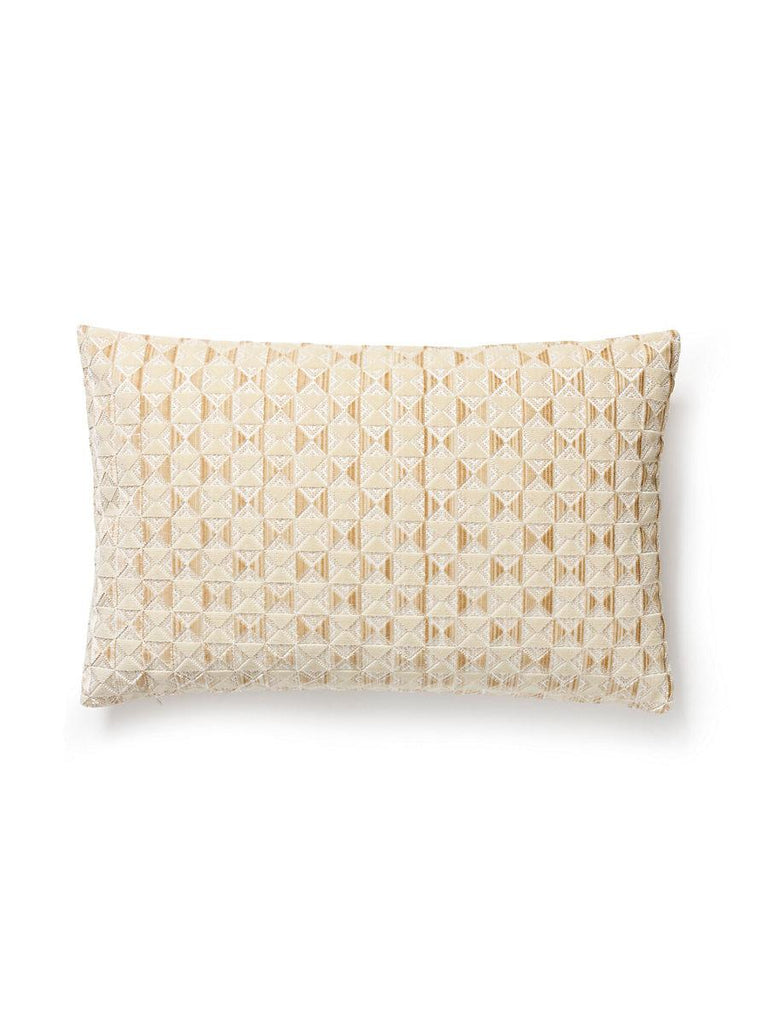 Scalamandre Parlor Velvet Lumbar - Nougat Pillow