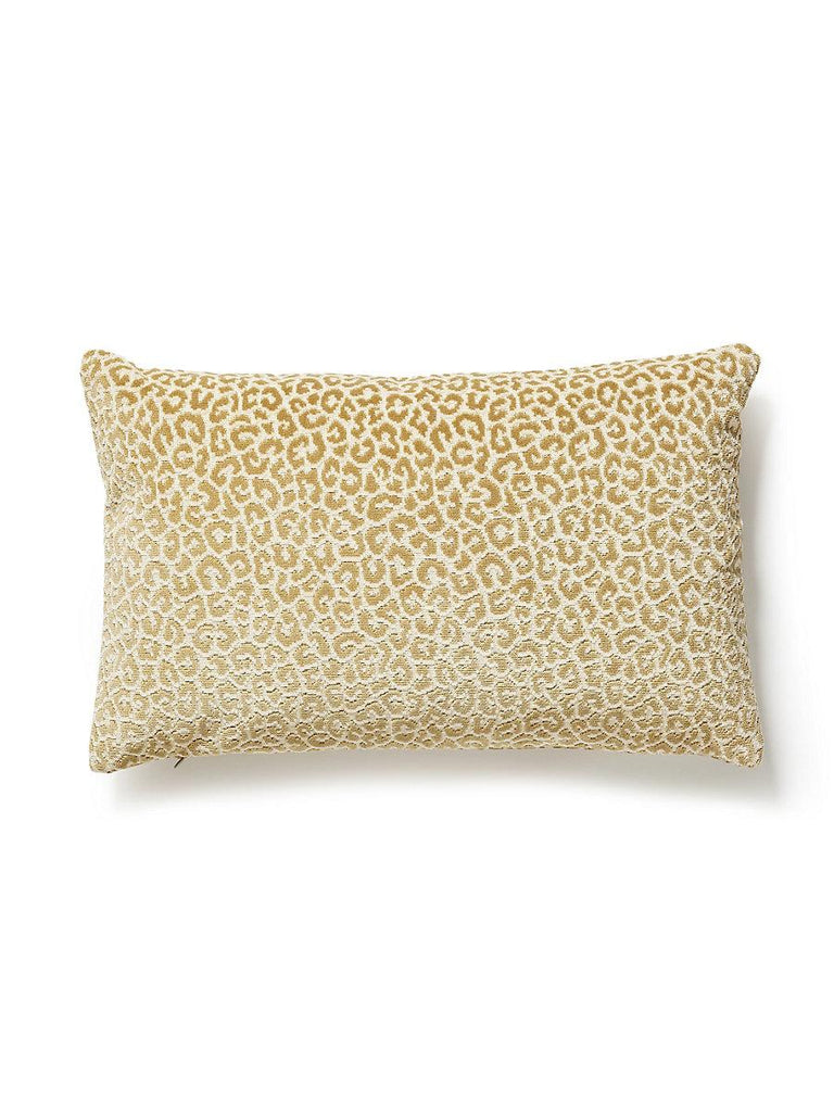 Scalamandre Panthera Velvet Lumbar Camel Pillow