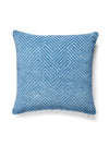 Scalamandre Meander Velvet Outdoor 22 X 22 - Denim Pillow