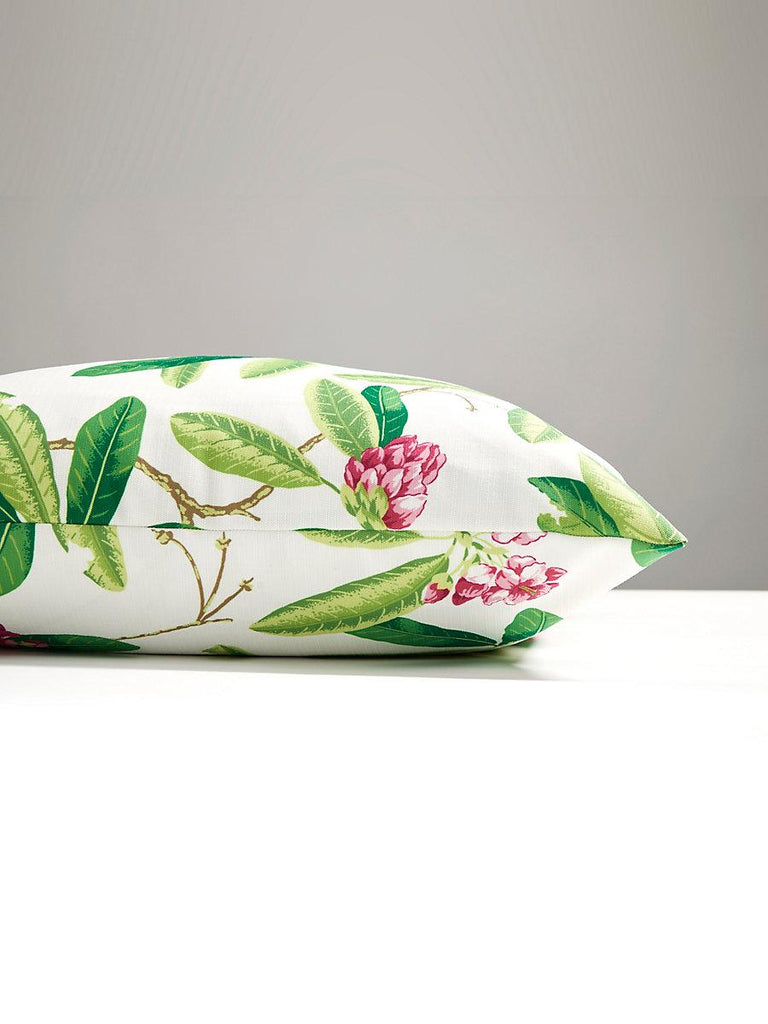 Scalamandre Rhododendron Outdoor Fuschia Pillow