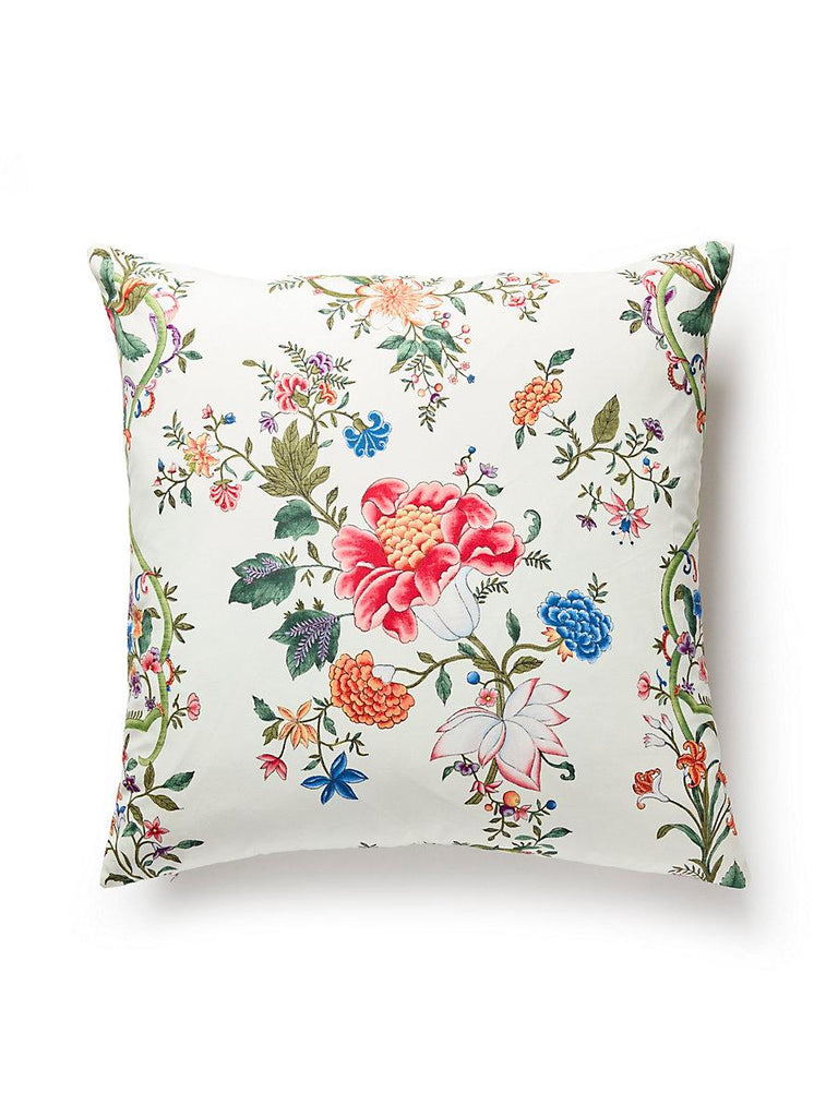 Scalamandre Camellia Trellis Cream Multi Pillow