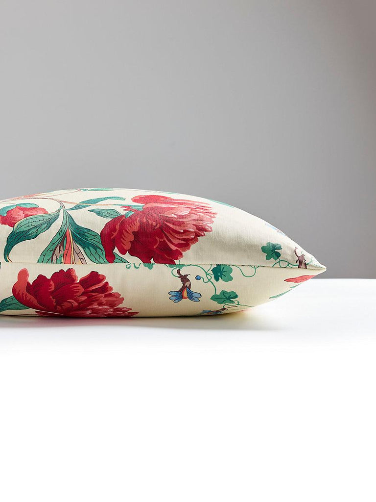 Scalamandre Isadora Print Red Multi Pillow