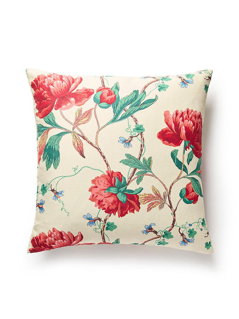 Scalamandre Isadora Print Red Multi Pillow