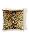 Scalamandre Leopardo / Velvet 22 X 22 - Gold&Black/Beige Pillow