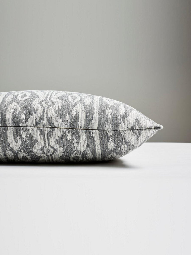 Scalamandre Borneo Ikat Outdoor Smoke Pillow