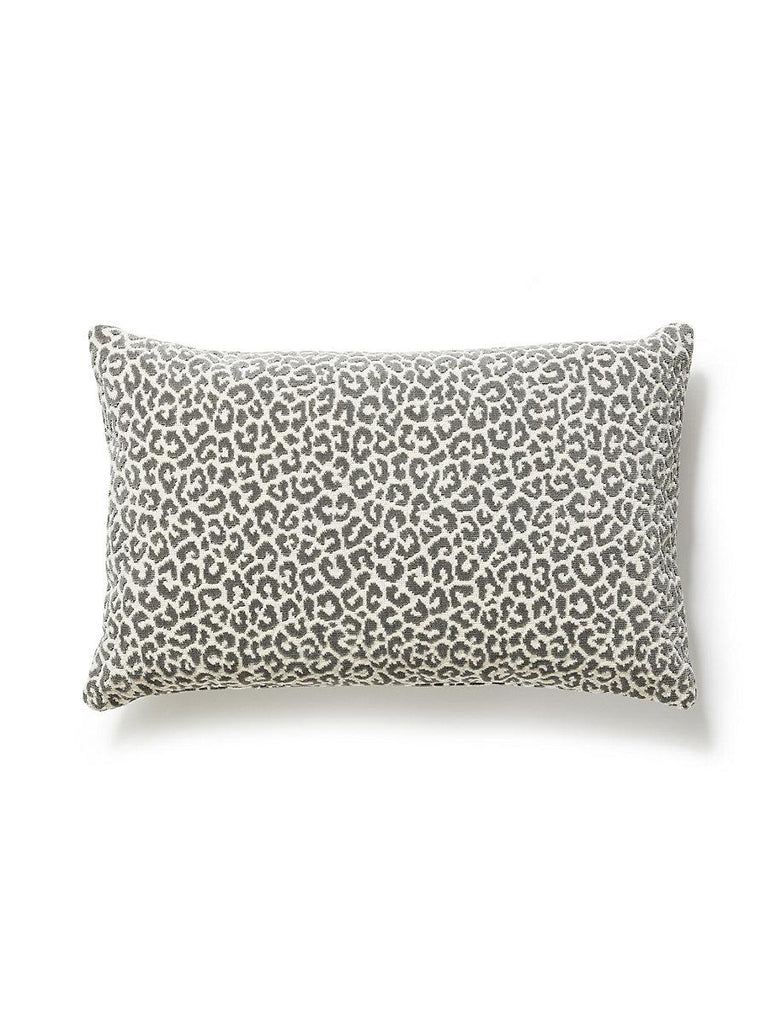 Scalamandre Panthera Velvet Lumbar Smoke Pillow