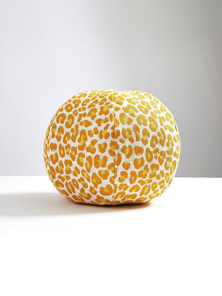 Scalamandre Backyard Bengal Outdoor Sphere Tangerine Pillow