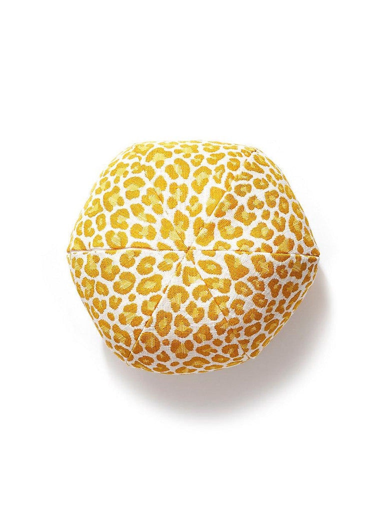 Scalamandre Backyard Bengal Outdoor Sphere Tangerine Pillow