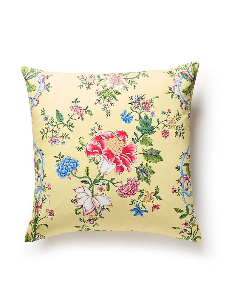 Scalamandre Camellia Trellis Butter Blue Pillow