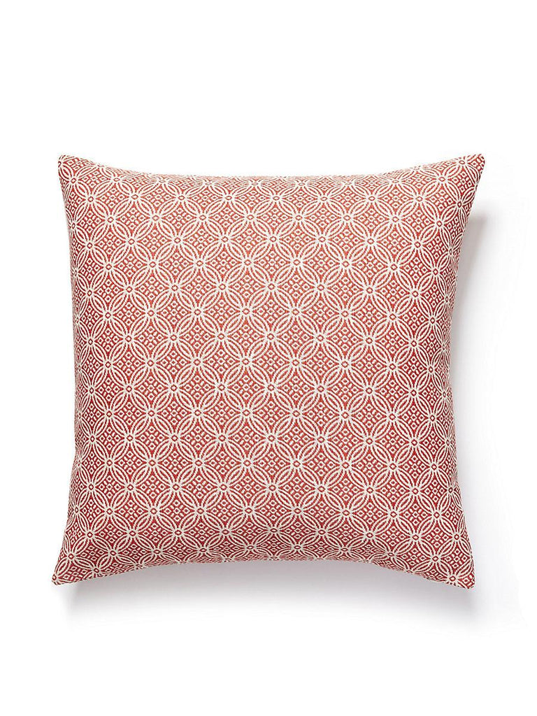 Scalamandre Cape May Outdoor Cherry Pillow