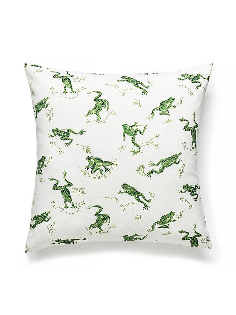 Scalamandre Calabasas Cnty Outdoor Snap Pea Pillow