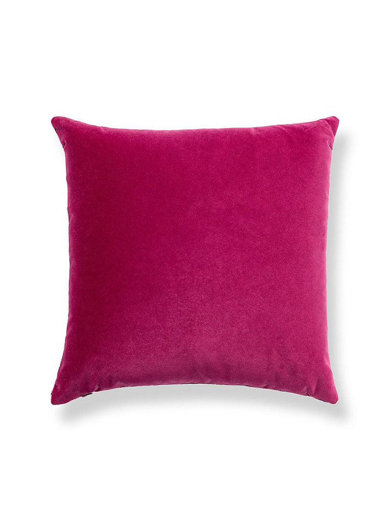 Scalamandre Tigre/Velvet Reds & Black / Fuchsia Pillow