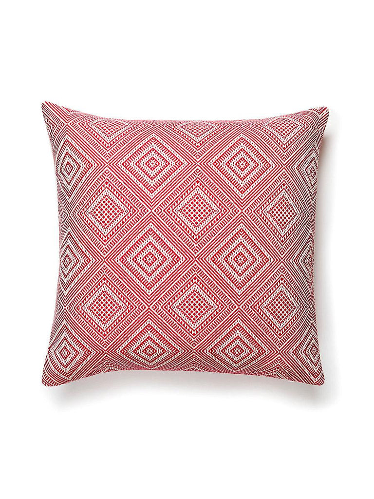 Scalamandre Antigua Weave Outdoor Hibiscus Pillow