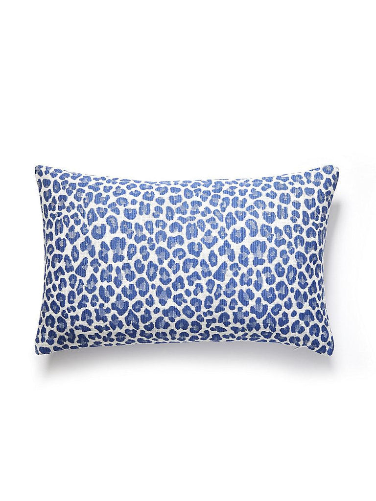 Scalamandre Backyard Bengal Outdoor Lumbar Cobalt Pillow