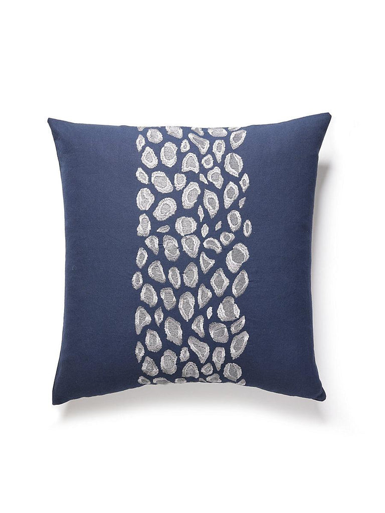 Scalamandre Catwalk Embroidery Midnight Pillow