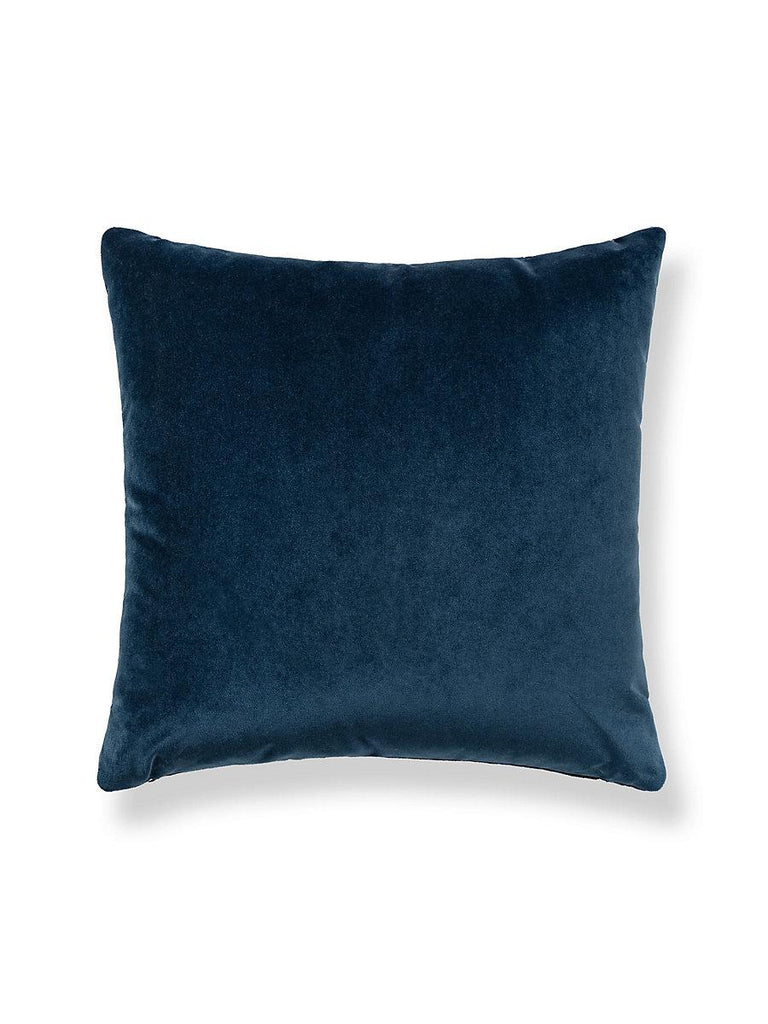 Scalamandre Tigre/Velvet Blues & Black / Indigo Pillow