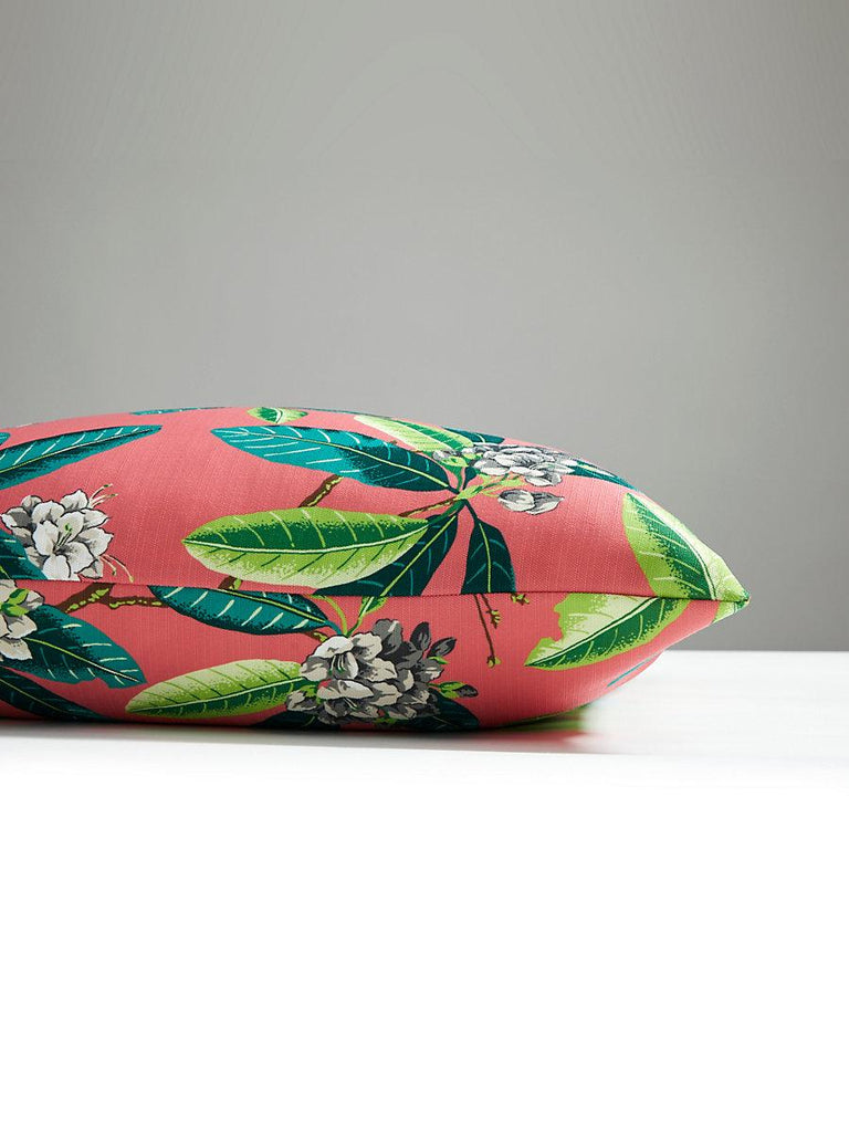 Scalamandre Rhododendron Outdoor Flamingo Pillow