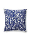 Scalamandre Bali Floral Outdoor 22 X 22 - Ultramarine Pillow