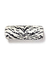 Scalamandre Tigre Bolster 21 X 7 - Off-White & Black Pillow